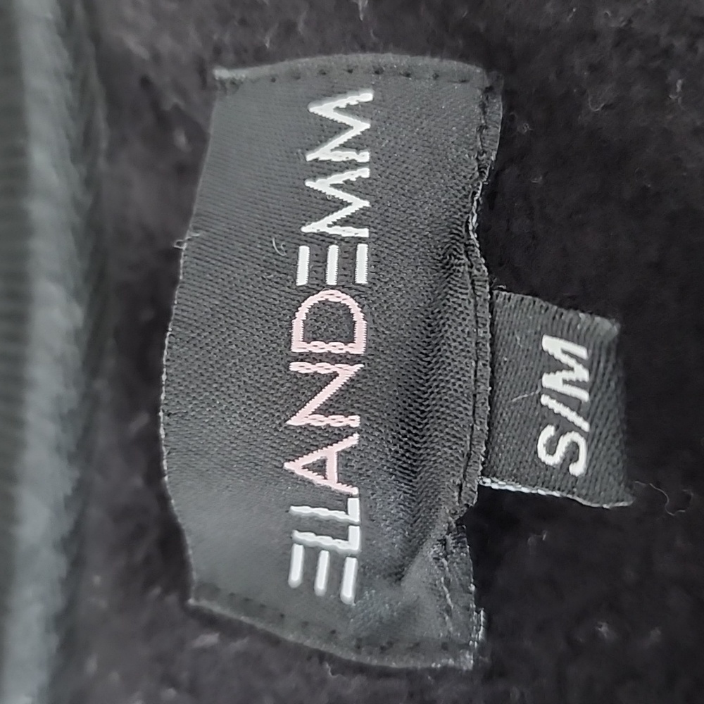 ELLANDEMM Sauvage Star V-Neck Sweatshirt S/M Black & White - Picture 3 of 7